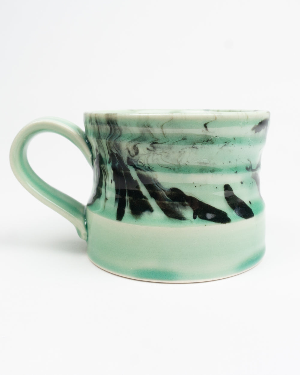 12oz Green Marbleware Beaker Mug