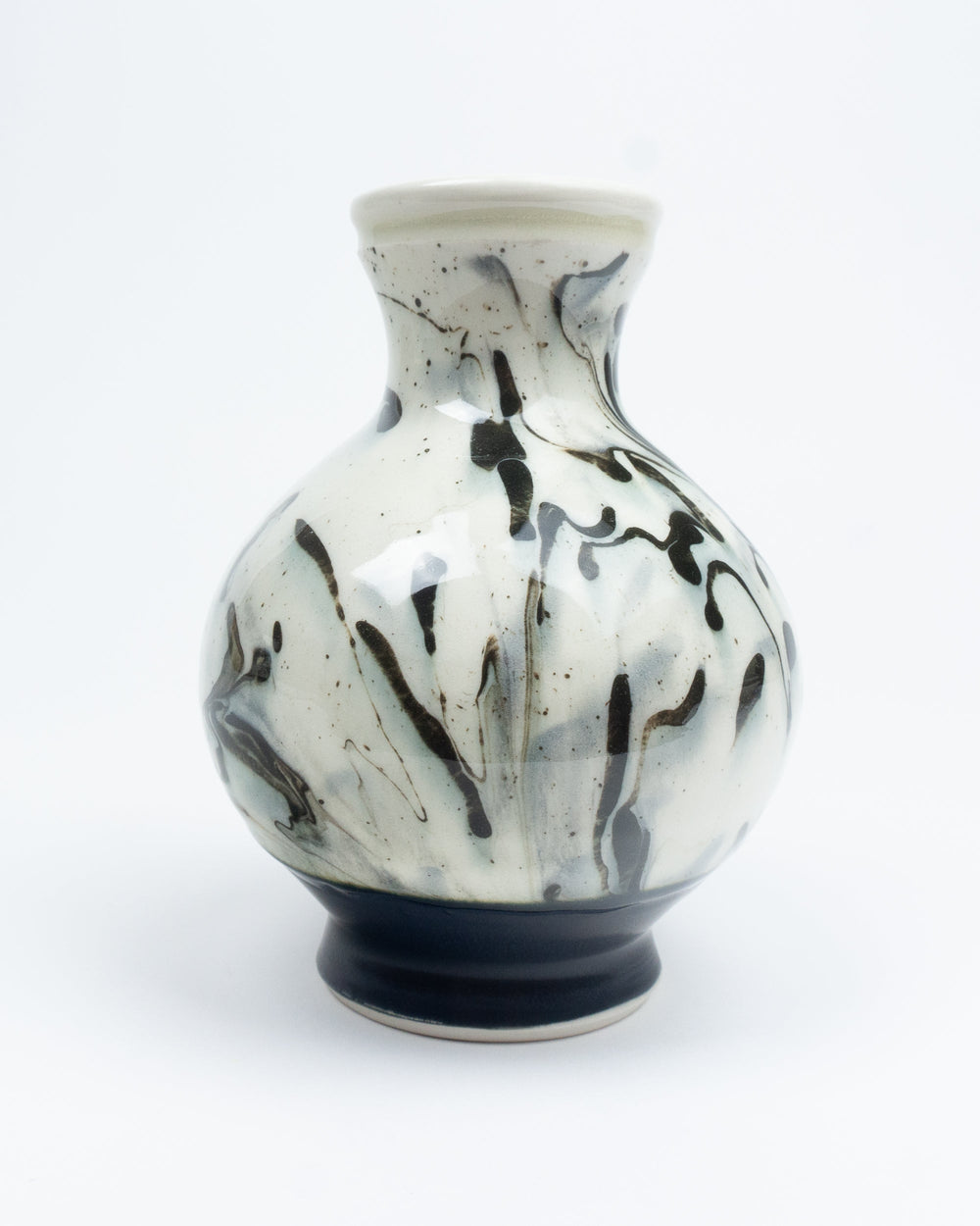 B&W Marbleware Bottle Vase