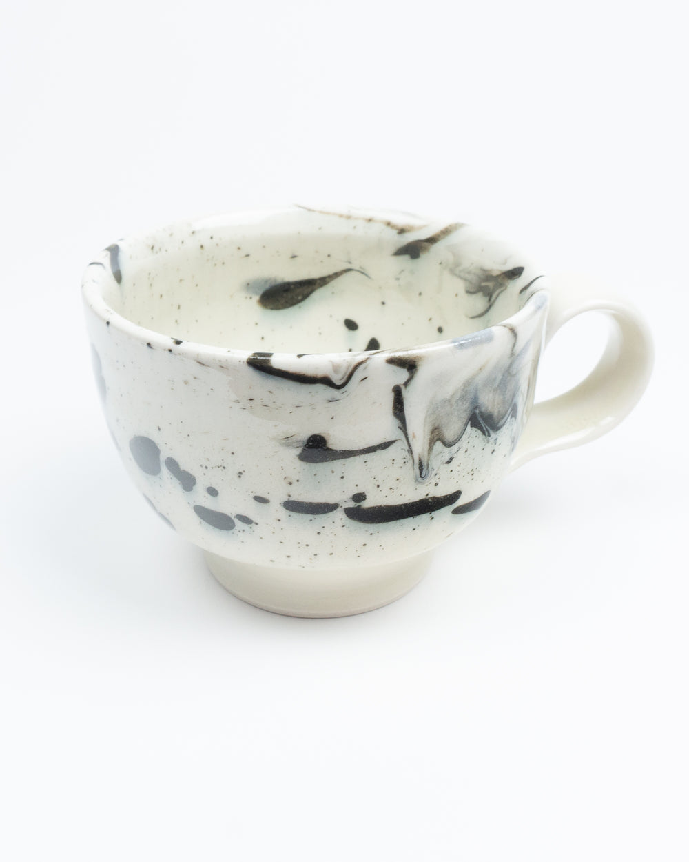 12oz  B&W Marbleware Latte Mug