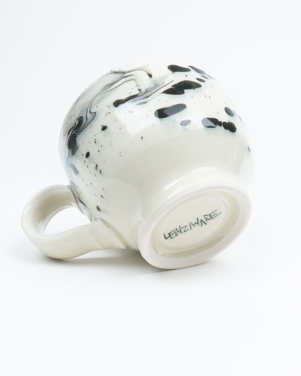 12oz  B&W Marbleware Latte Mug